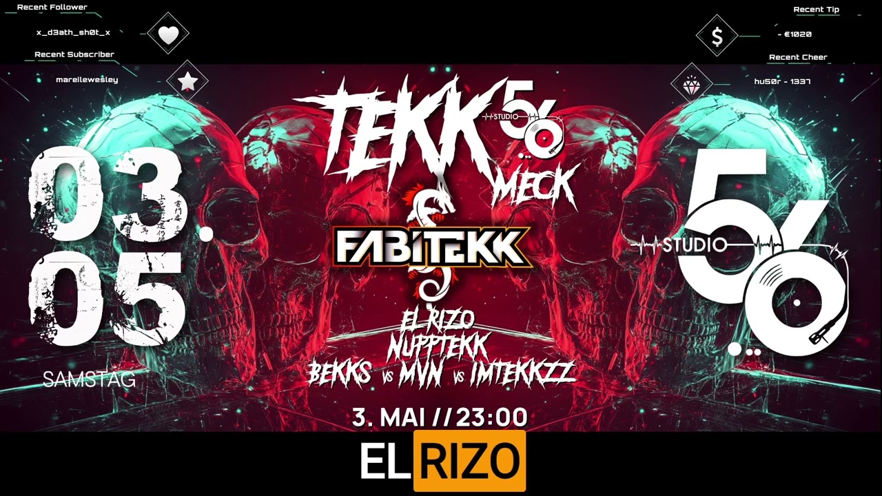 EL RIZO @ TEKK MECK 03.05.2025 Studio56 Koblenz by PERFORMANCE_NUPP_MTV