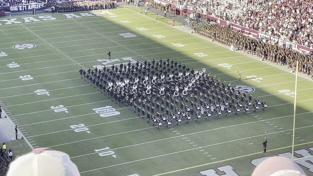 Fightin’ Texas Aggie Band halftime performance and Corps of Cadets Block T - A&M/Auburn - 11/6/2021