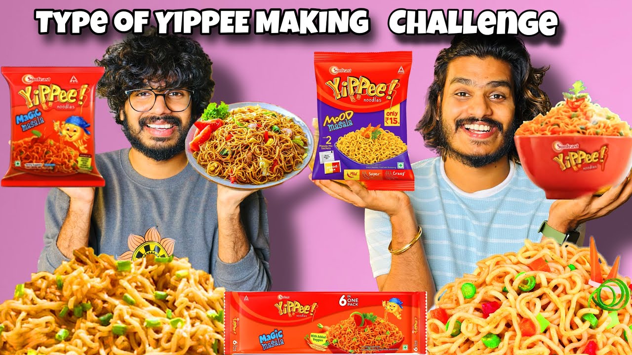 TYPE OF YIPPEE MAKING CHALLENGE 🤩 | COOK WITH FUN