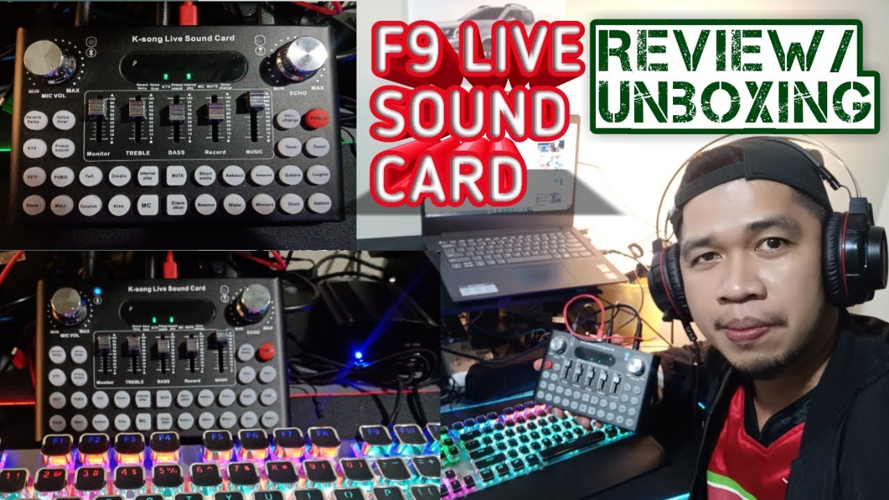 K-song Live Sound Card F9 Review | Unboxing
