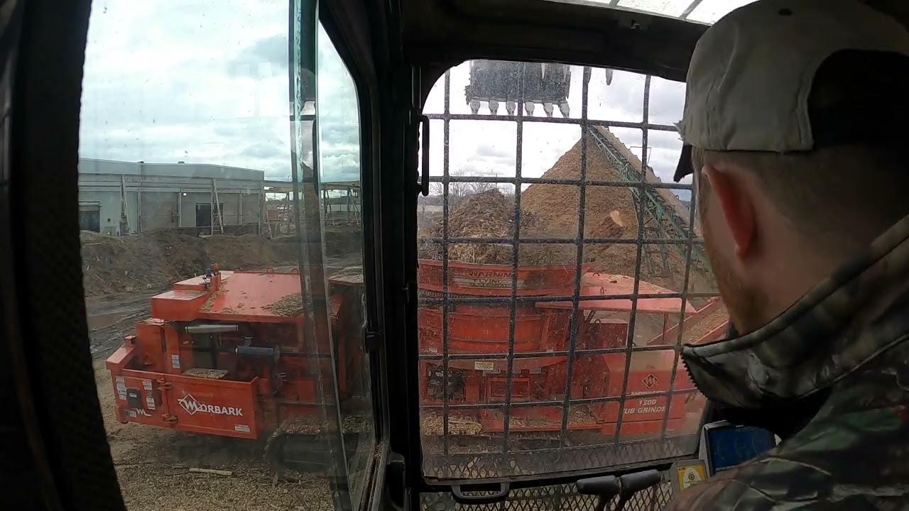 Mulch Mountains from the tub grinder