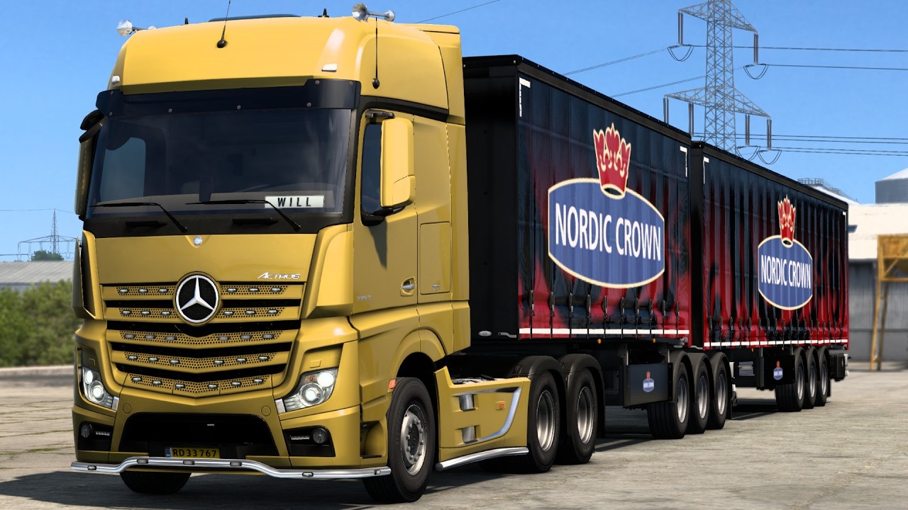 Mercedes-Benz Actros 3352 | Copenhagen (DK) - Bremen (DE) | Euro Truck Simulator 2