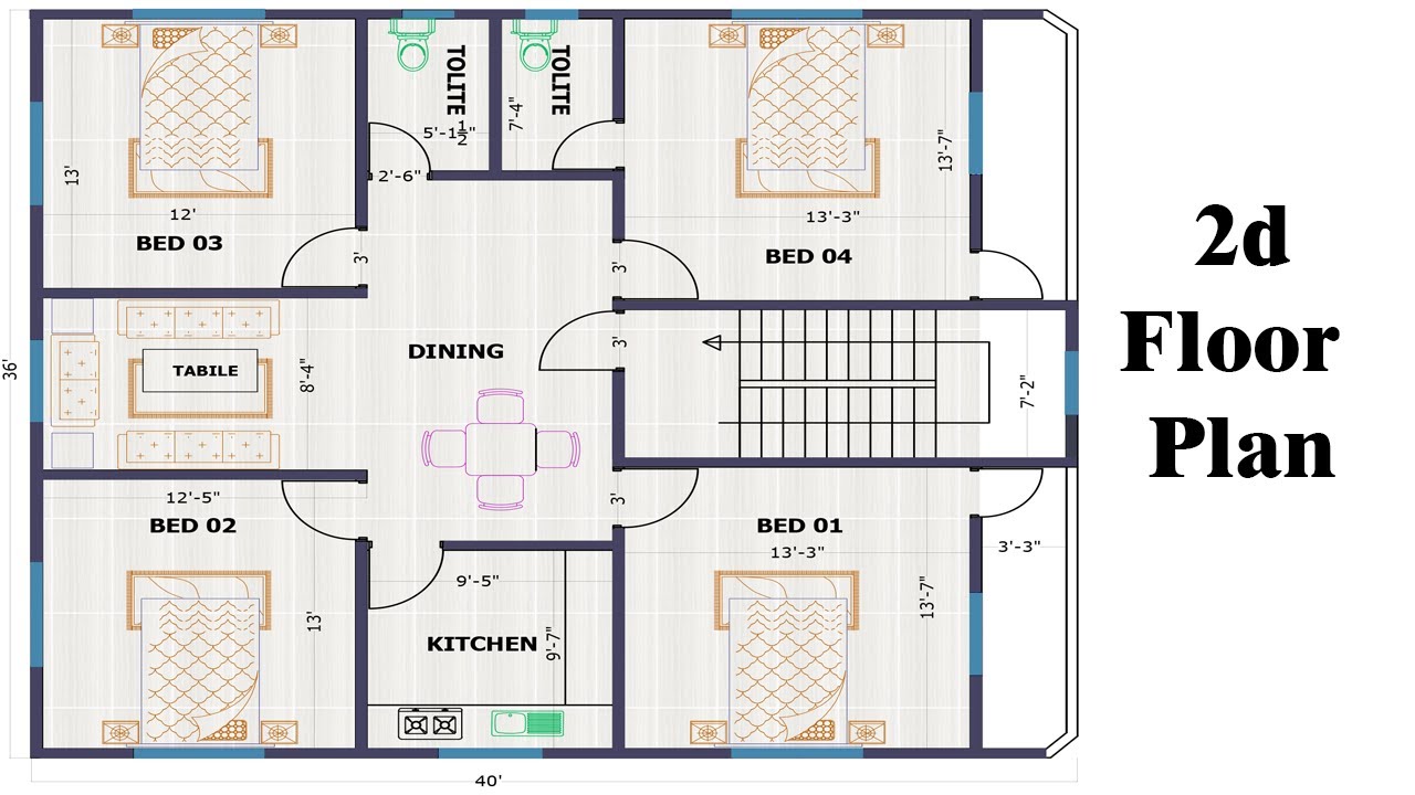 How to Creata a 2d floor plan bangla tutorial Jhenaidha 2d Floor Design  mhai via