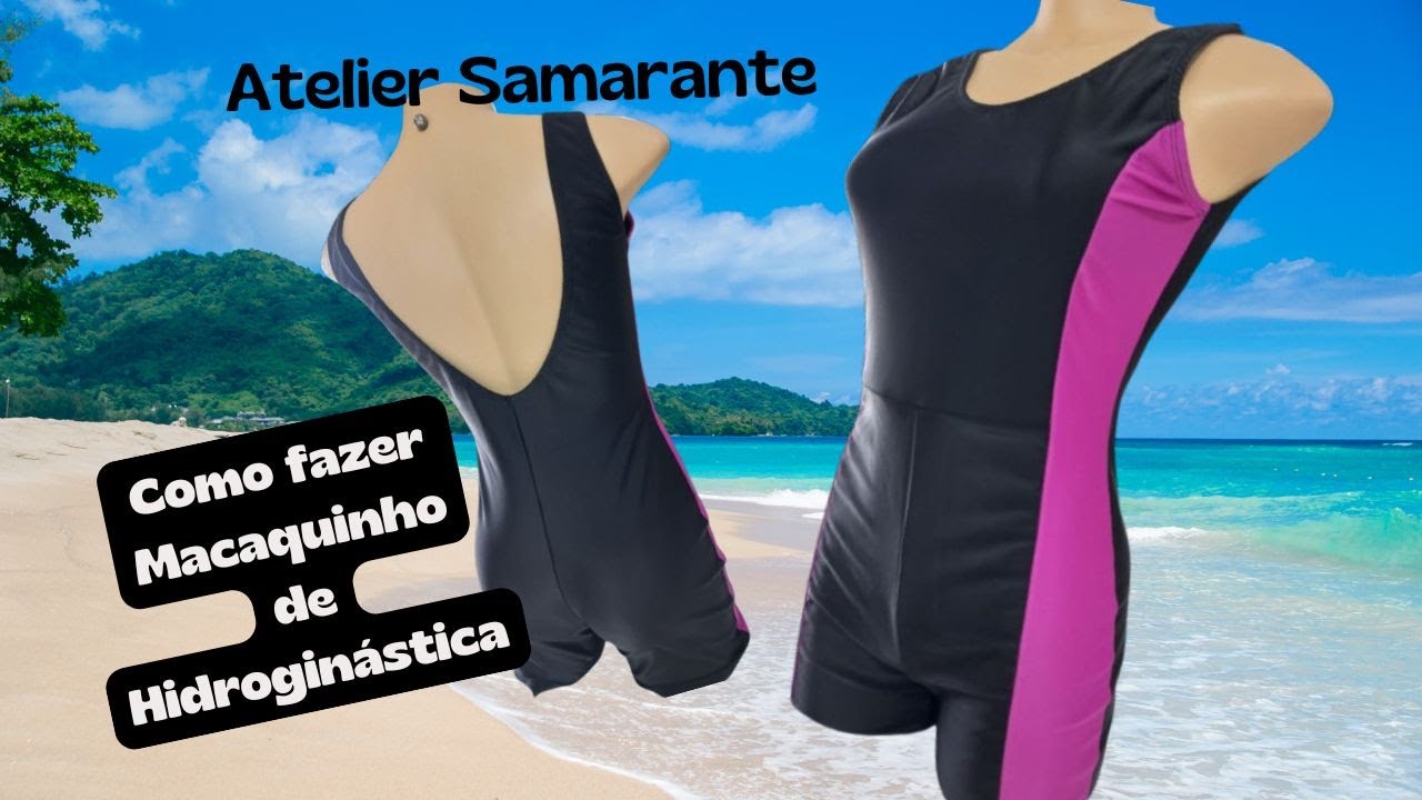 Como fazer Macaquinho de Hidroginástica e Natação #biquinibrasileiro #moda #biquini