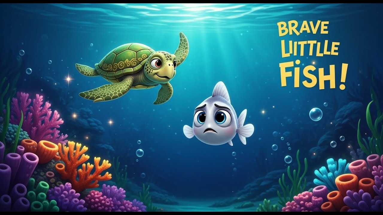 The Brave Little Fish 🐠 | Kids Bedtime Story About Courage | Moral Story for Children