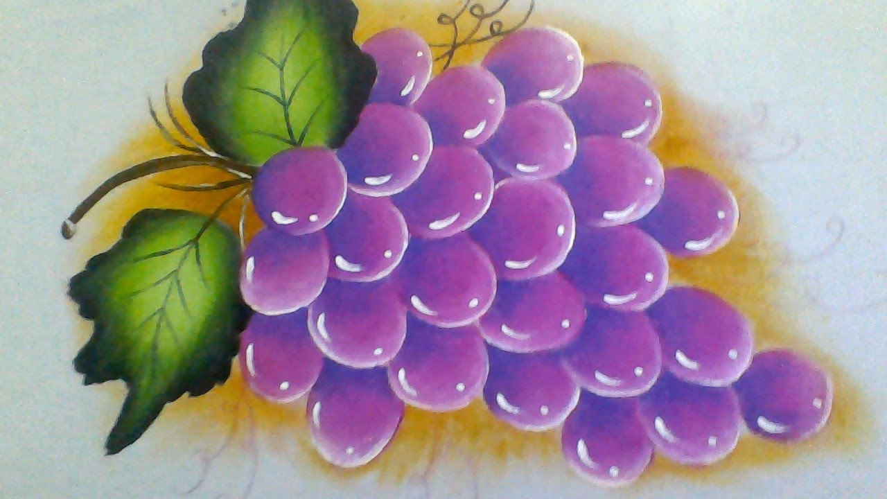 ENSINADO PINTAR UVAS COM LIA RIBEIRO