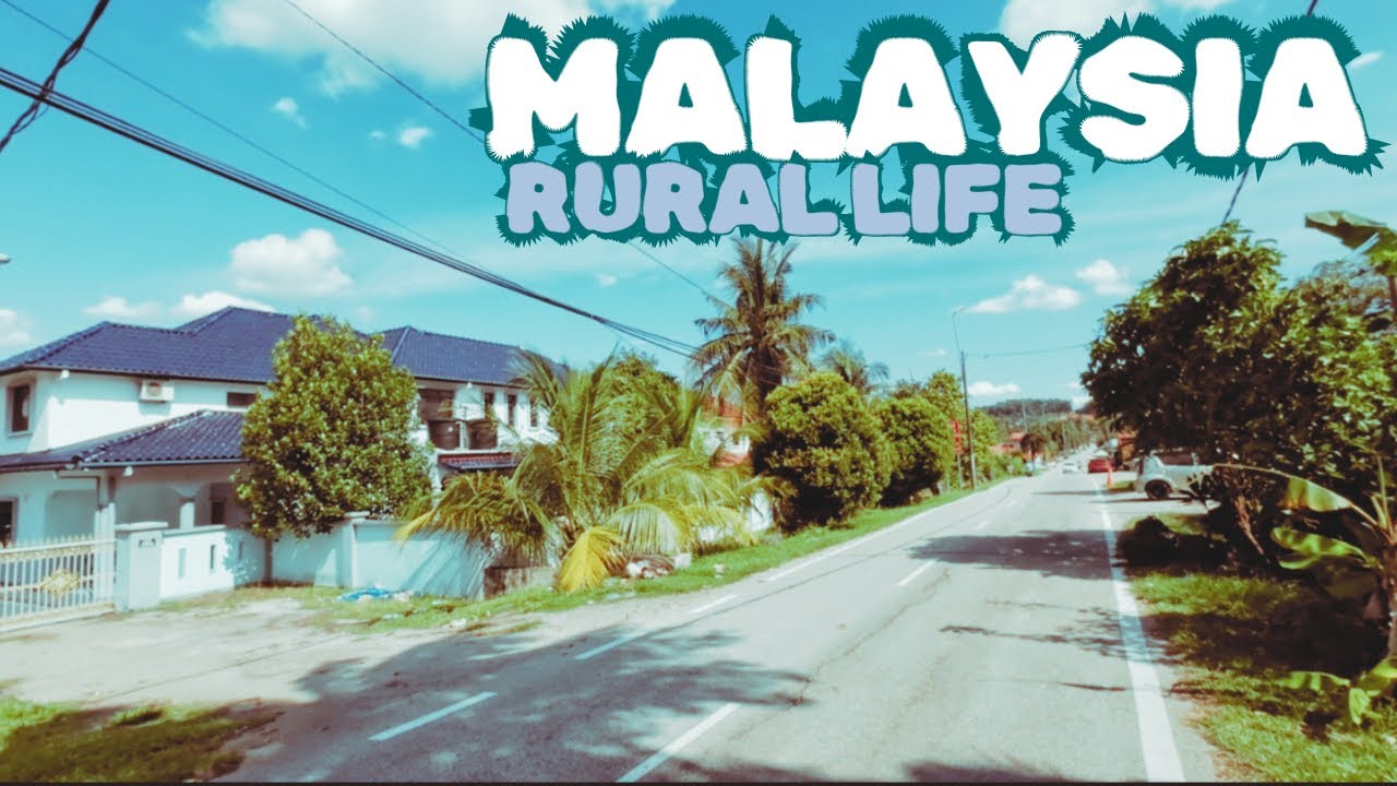 ROAD TRIP IN RURAL LIFE / EXPLORING A MALAYSIAN VILLAGE - Walking Tour 4K HDR