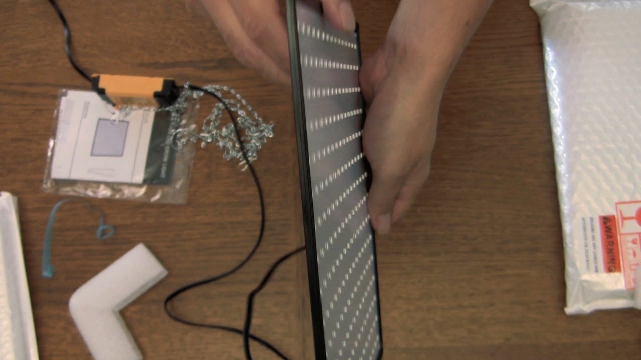 unboxing pt. 1 - ultra thin LED $20 grow light - Veg & Flower