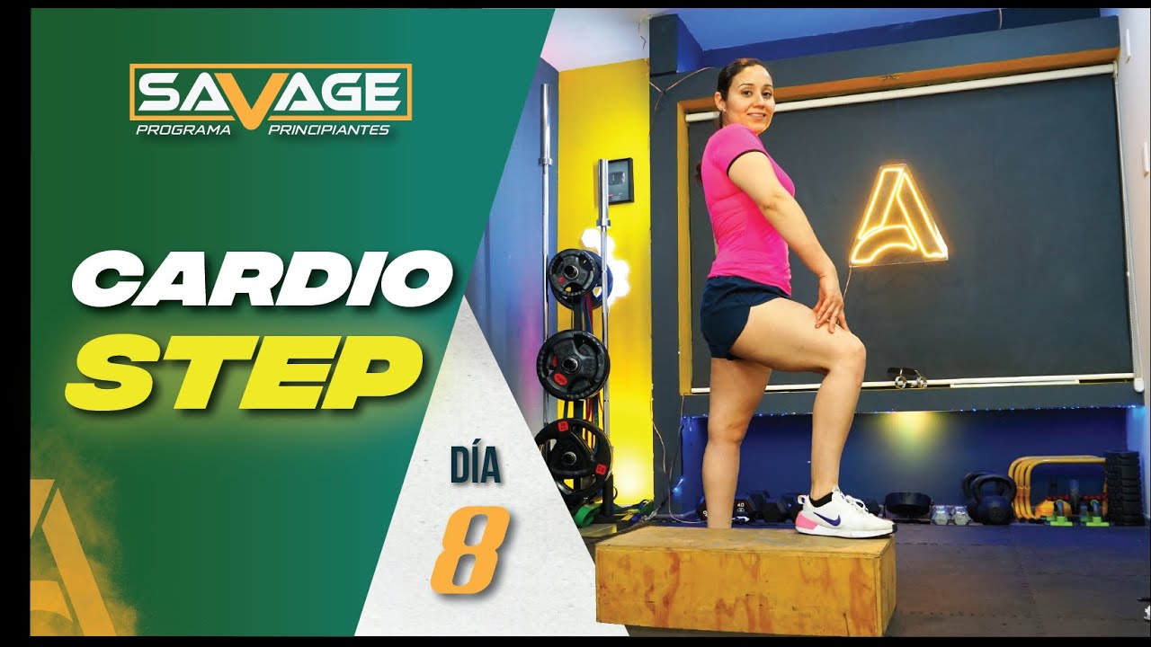 Cardio STEP | Para Adelgazar | RUTINA COMPLETA🔥 Reto Savage día 8