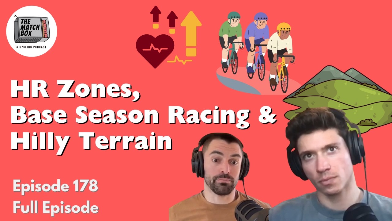 Matchbox Podcast Ep. 178 // Full Episode // HR Zones, Base Season Racing & Hilly Terrain