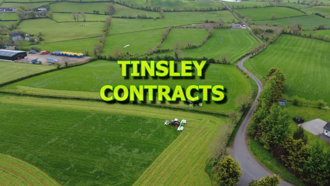 Tinsley Contracts, Dromara - First Cut Silage 2025 - DJI Drone 4K