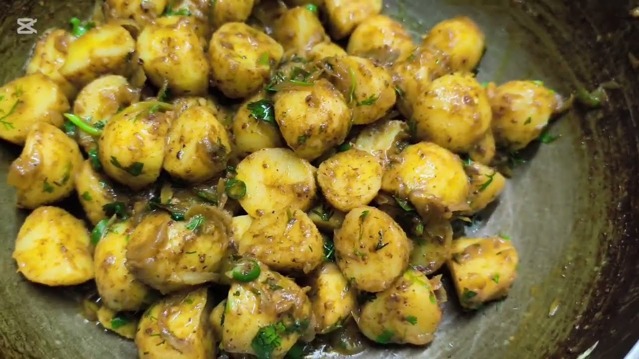 নতুন আলু দিয়ে সহজভাবে আলুর দম রেসিপি # New potato dom recipe in bangla