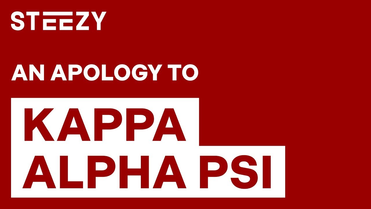 An Apology To Kappa Alpha Psi