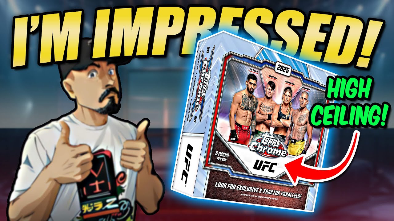 😲 THESE ARE ACTUALLY GOOD! 2025 Topps Chrome UFC Mega Box Review x2!