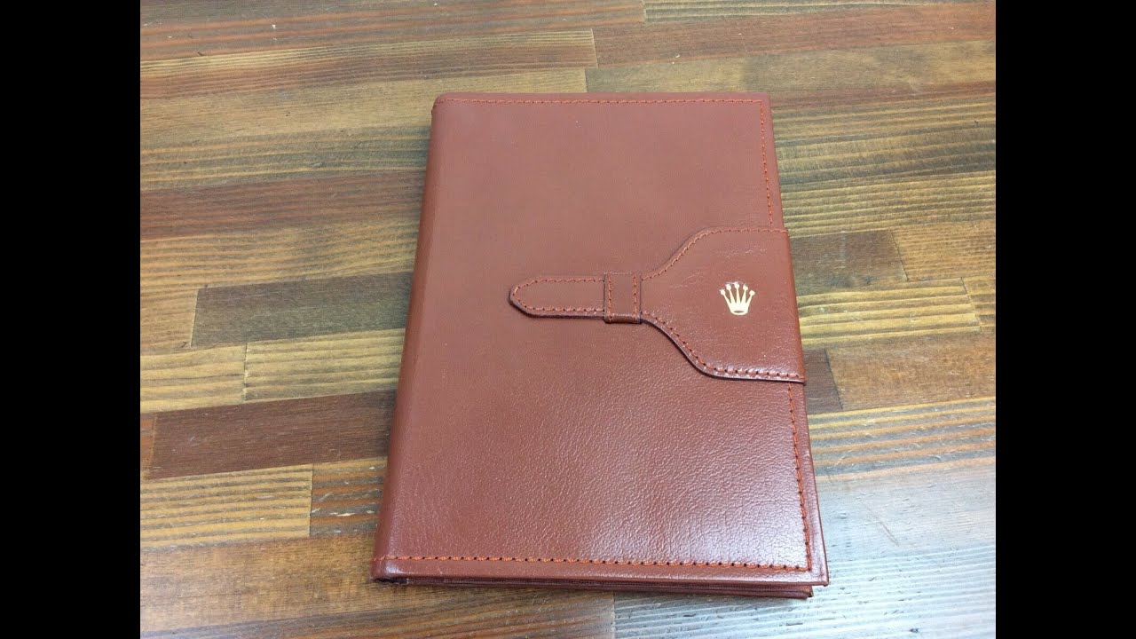 Rolex Vintage Light Brown Leather 71.06.02 Note Pad