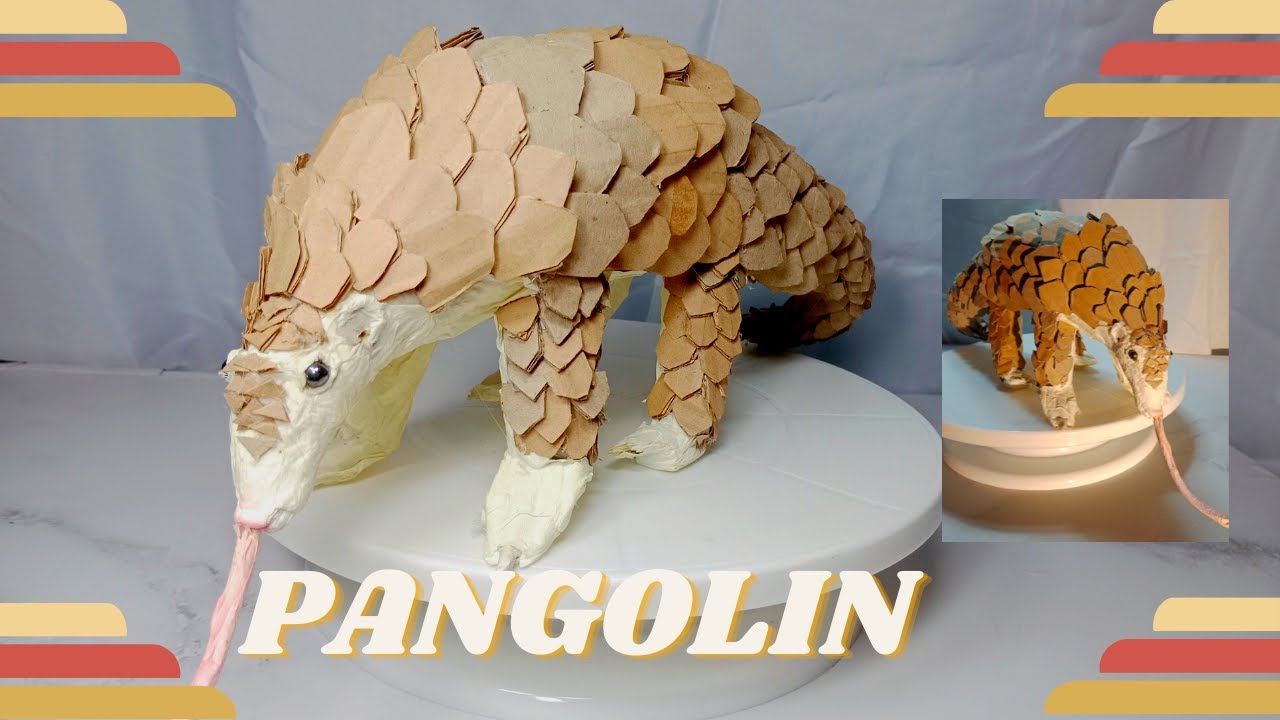 How to make paper Pangolin | Cardboard |Paano gumawa ng pangolin used paper | Dhie&Mhie Craft DIY