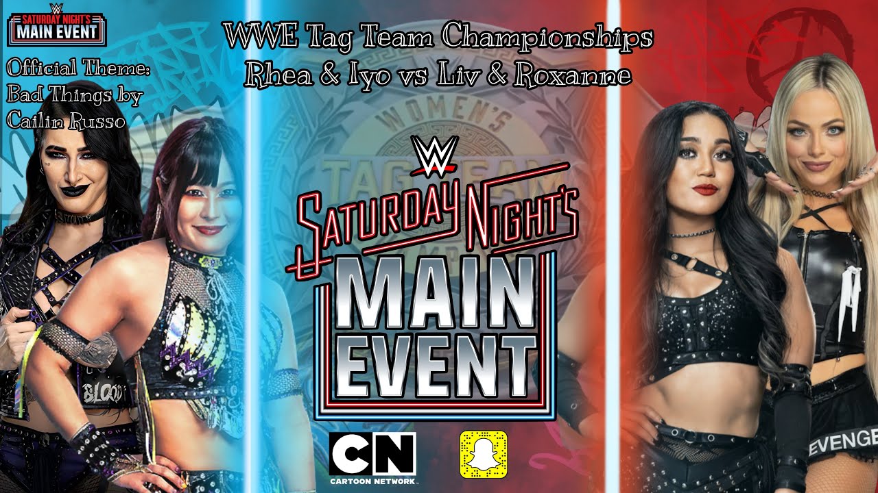 WWE 2k25 - ( SNME ) Rhea Ripley & Iyo Sky vs Roxanne Perez & Liv Morgan FOR TAG TEAM CHAMPIONSHIPS