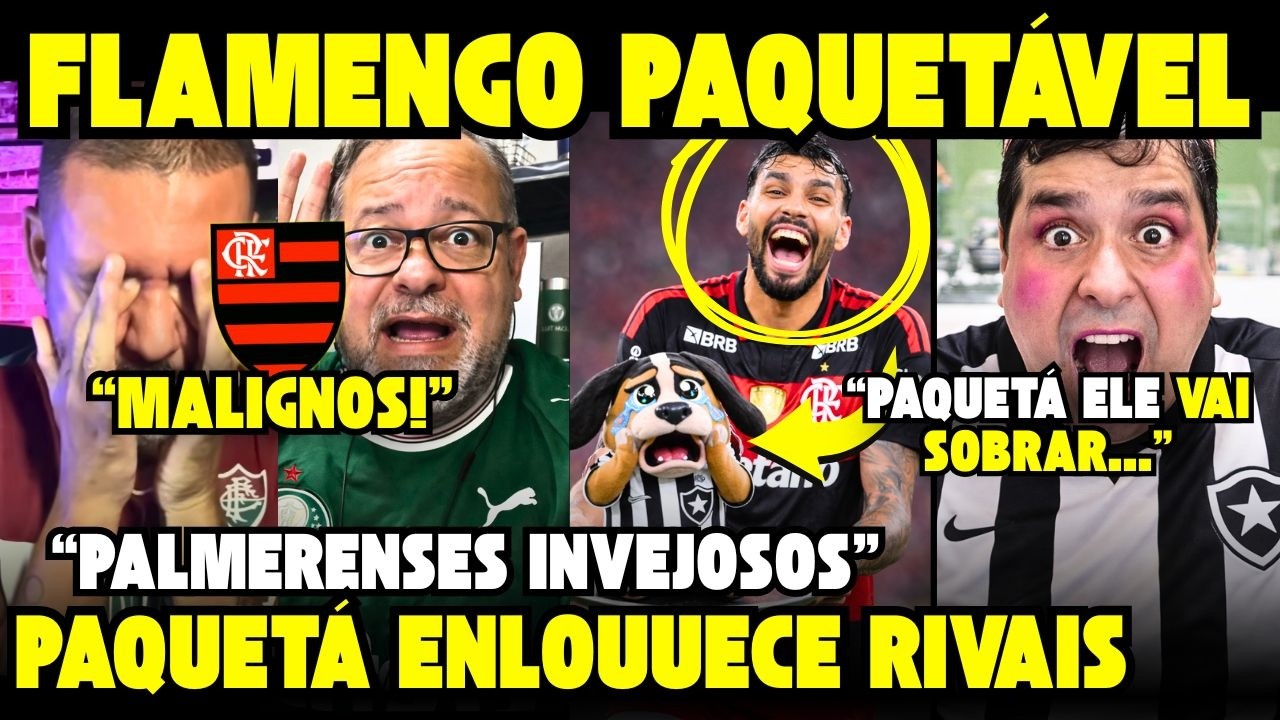 FLAMENGO  COLOCOU O BOTAFOGO PRA M#M@R! 🤣 PALMERENSES COM INVEJA ABSURDA DE PAQUETÁ E DANCINHA...