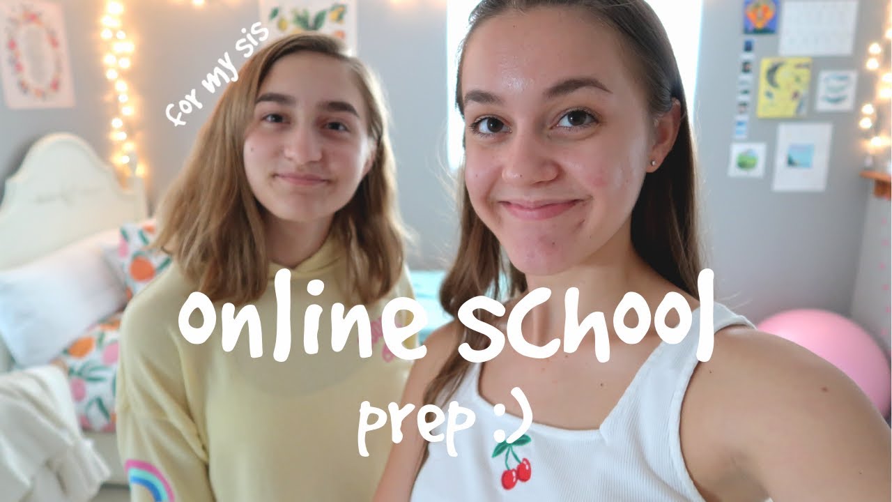 prepping for the first day of online school!