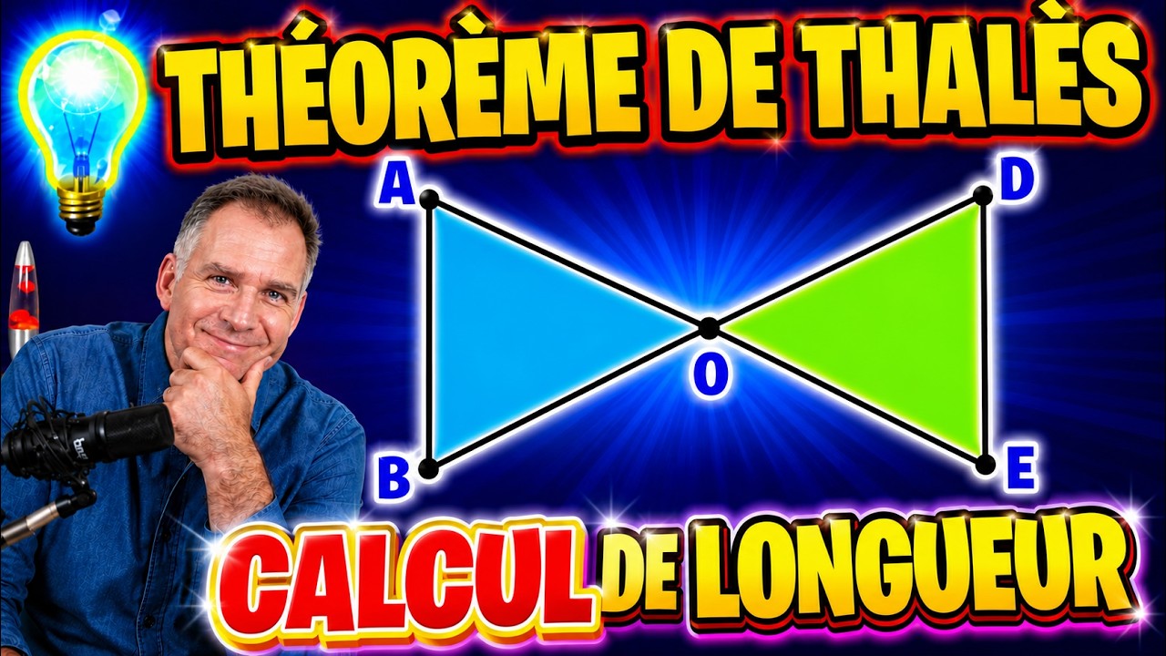 Cours ♦ Théorème de Thalès • Calcul de longueur dans une configuration papillon ♦ Troisième