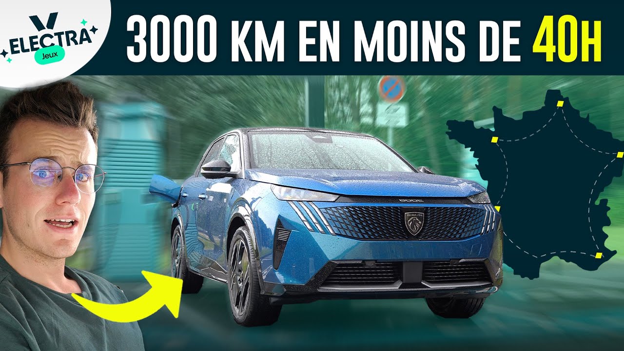 On fait le tour de france en moins de 40h en voiture électrique ! (Ep. 1/4 - Jeux Electra)