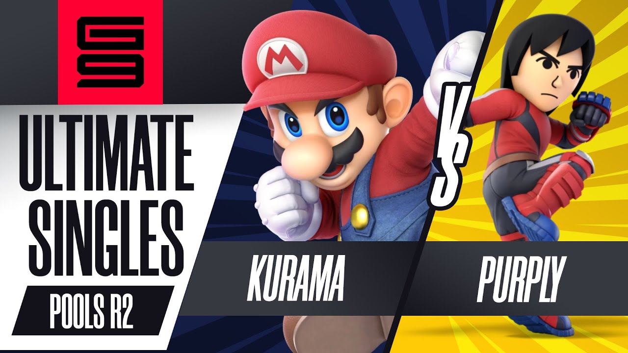 Kurama (Mario) vs Purply (Mii Brawler) - Ultimate Singles Pools Winners Quarter-Final  - Genesis 9