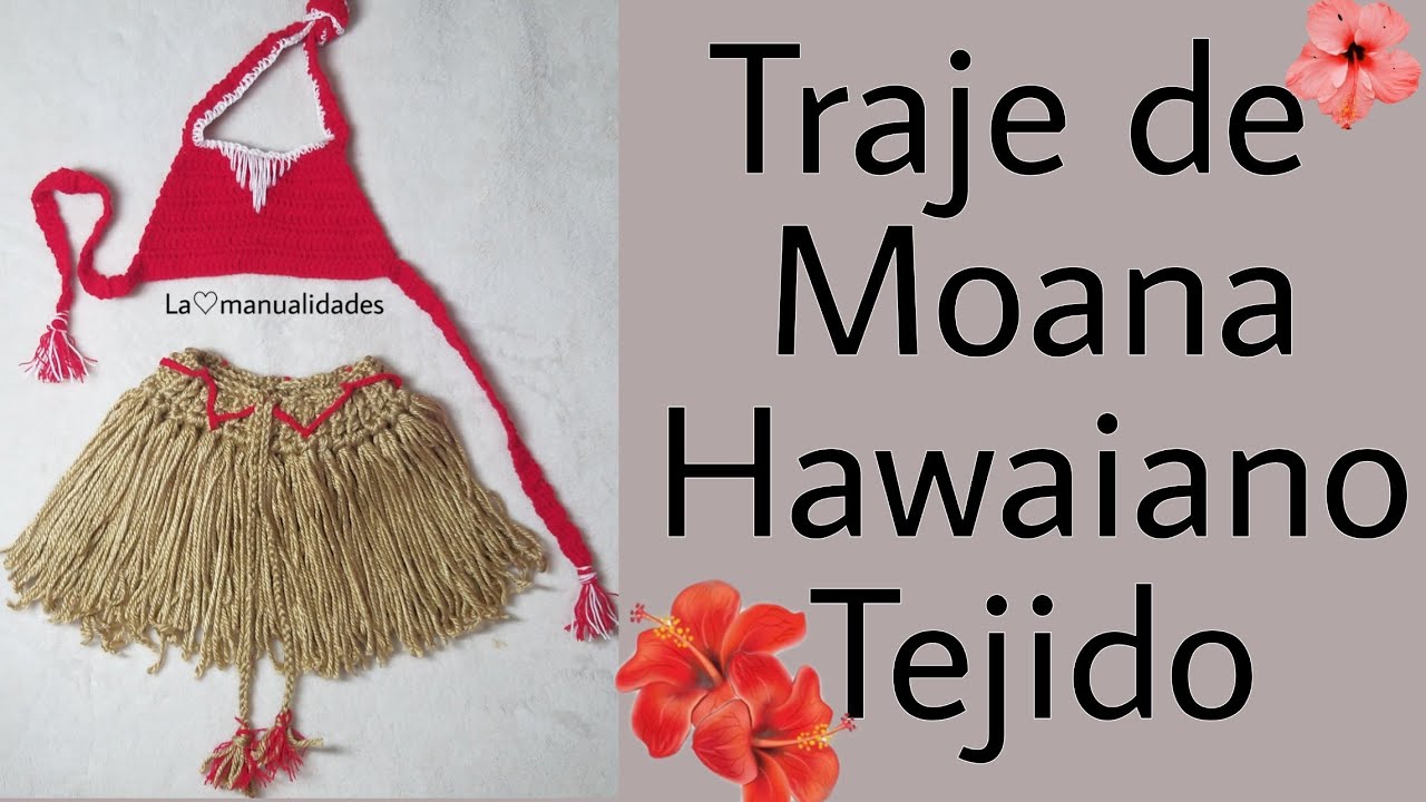 Traje de Moana tejido a crochet