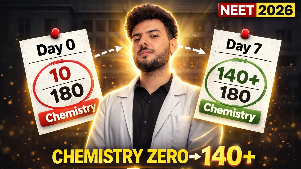 Complete 🔥 CHEMISTRY for NEET 2026 in 7 days📚🔖| Score 180 in CHEMISTRY in NEET 2026#neet2026 