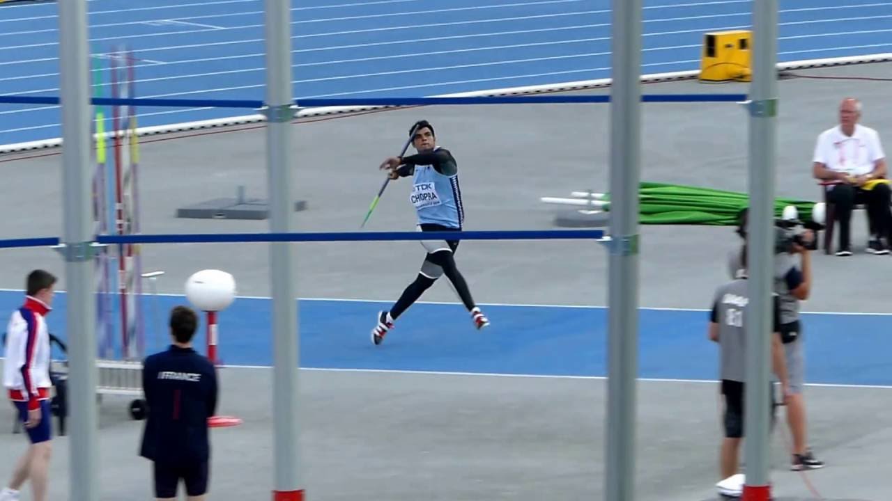 Neeraj Chopra győztes dob&aacute;sa &mdash; 86,48 m U20 WR