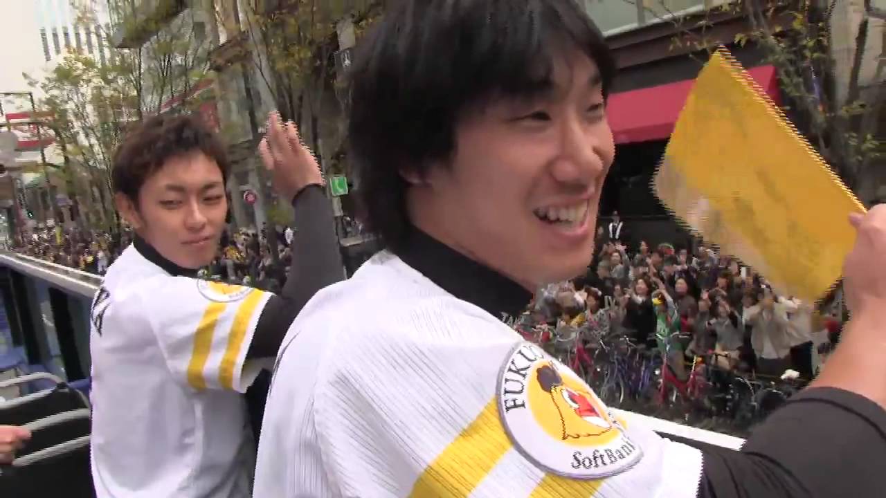 ソフトバンクホークス 優勝祝賀パレード(画質向上) 20151122