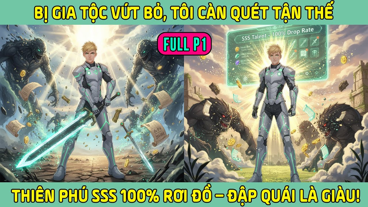 (1) Bị Gia Tộc Vứt Bỏ, Tôi Càn Quét Tận Thế Với Thiên Phú SSS 100% Rơi Đồ, Đập Quái Là Giàu!
