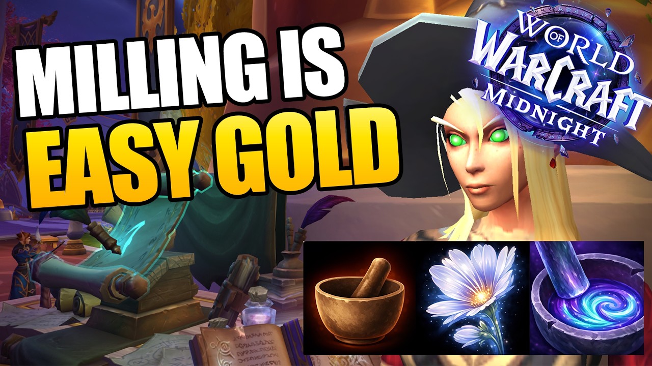 How I Made 1 Million Gold Milling on My Alt - Midnight WoW