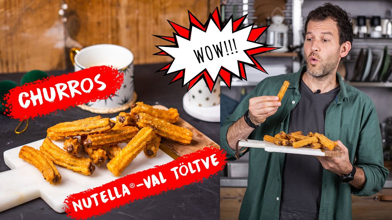 NUTELLA®-val töltött CHURROS 😋😋😋