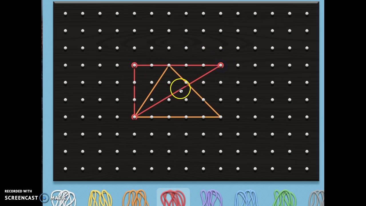 Area of Parallelograms and Triangles Using a GeoBoard