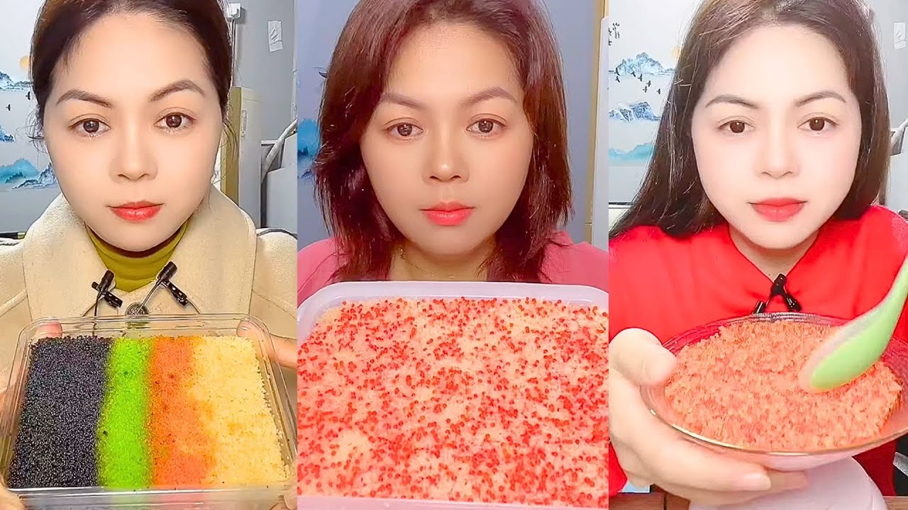 Chinese Colorful Fish Roe ASMR | Layered Seafood Eating Sounds #15