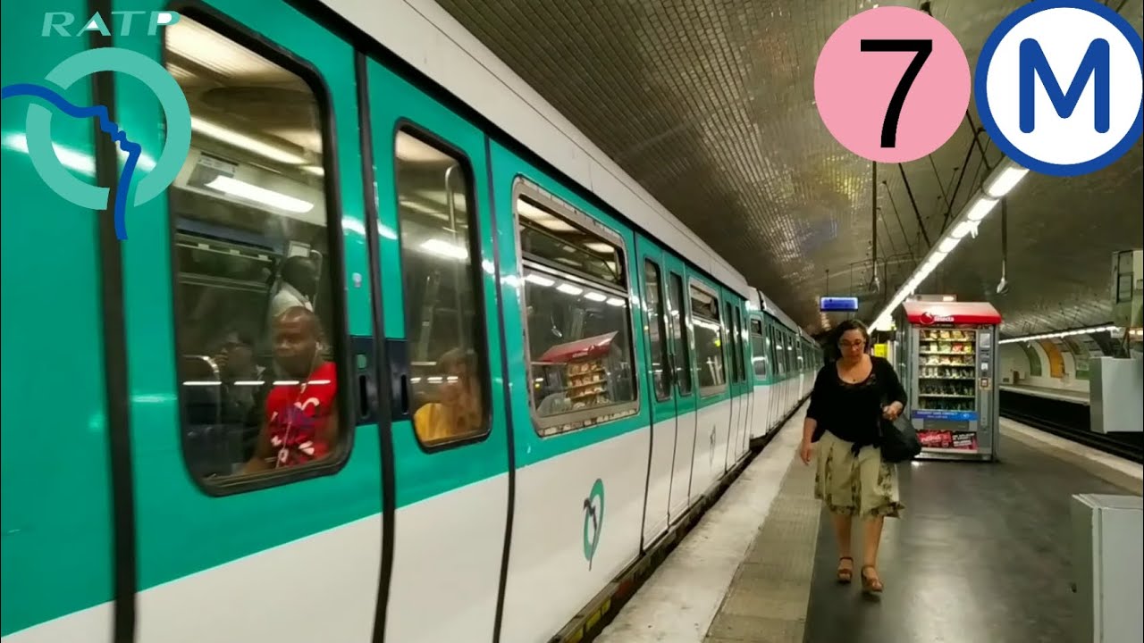 (Spot sur la ligne 7 à Porte d'Ivry IDFM,RATP)