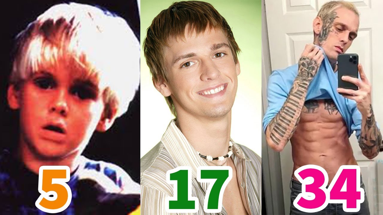 Aaron Carter Body Evolution From 1997 To 2022