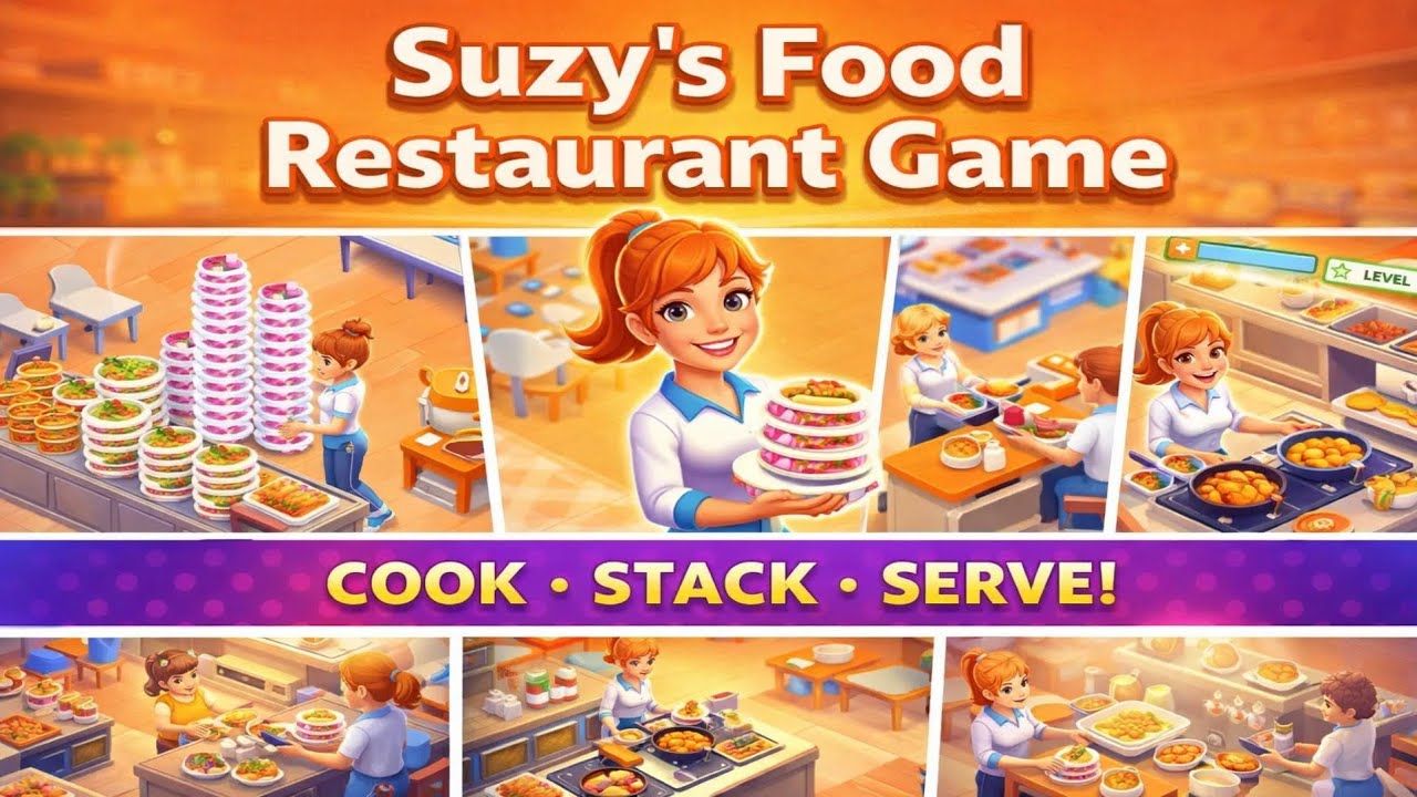 Suzy’s Food Restaurant Game – Gameplay Walkthrough | Build & Manage Your Restaurant Empire 🍔🍟