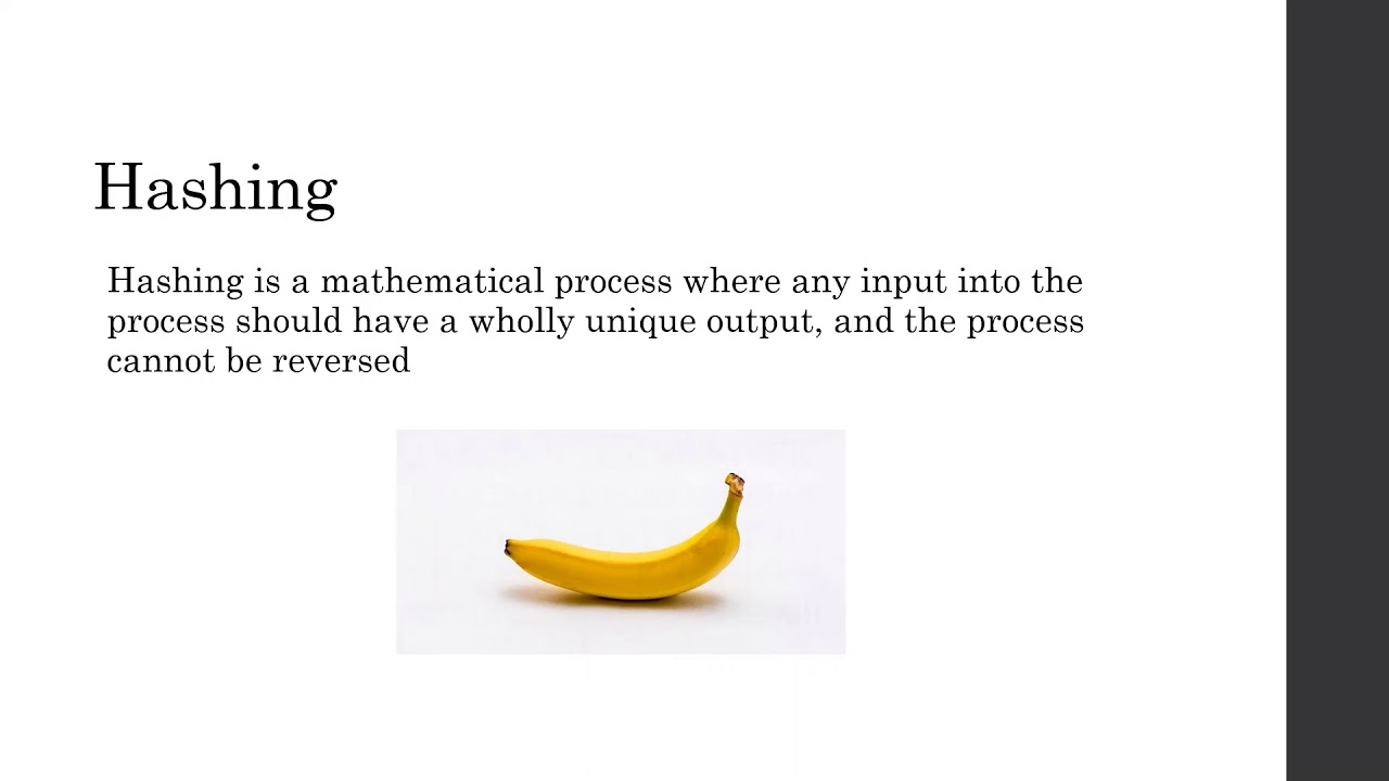 Hashing and Encryption