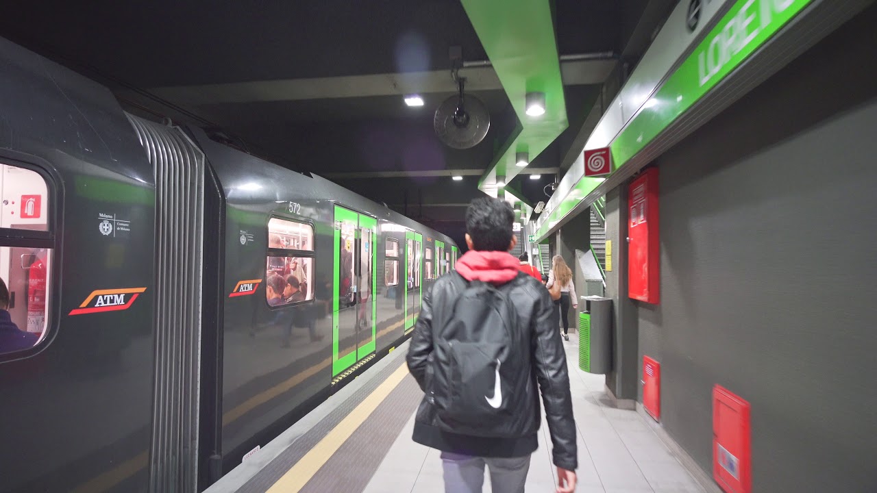Italy, Milan, metro ride from Caiazzo to Loreto