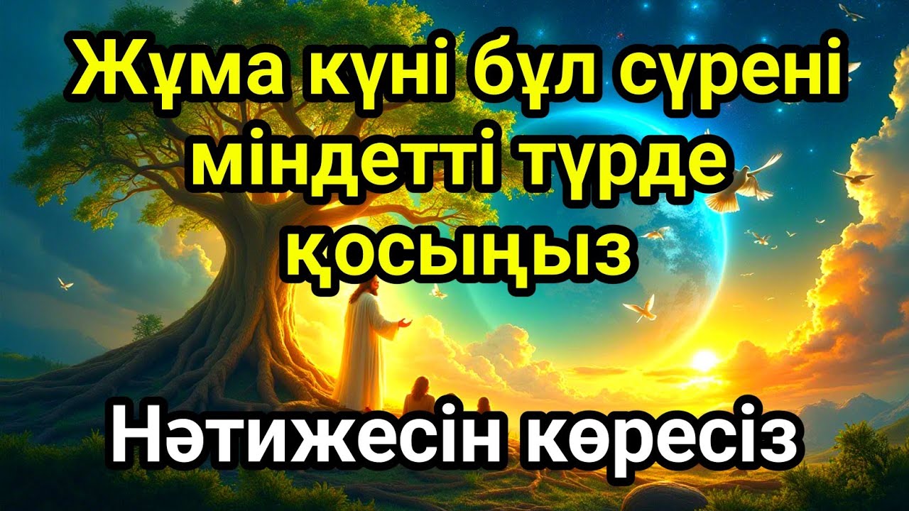 Жұма күні бұл сүрені міндетті түрде қосыңыз. Нәтижесін көресіз #құран