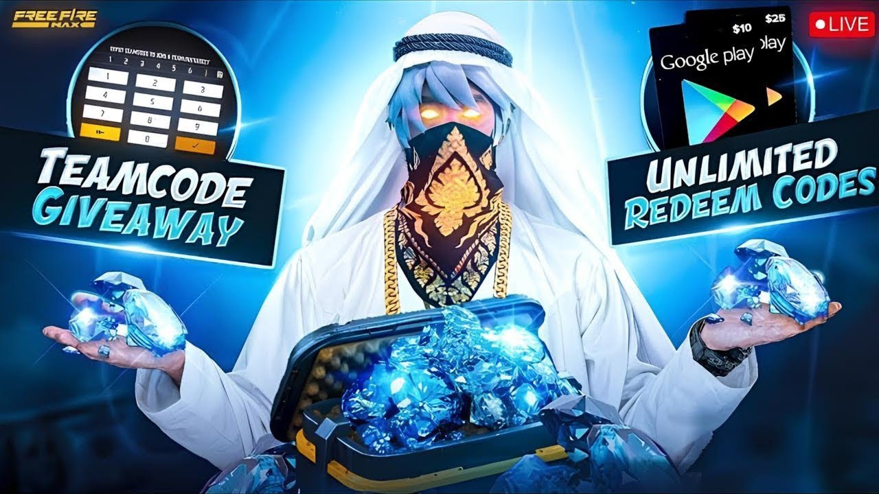 🔴 [LIVE] WIN 2500 💎💎 DIAMONDS GIVEAWAY JUST JOIN OUR GUILD 🔑🔑