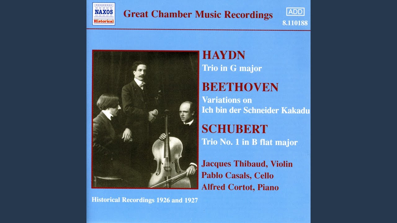 Piano Trio No. 1 in B-Flat Major, Op. 99, D. 898: II. Andante un poco mosso