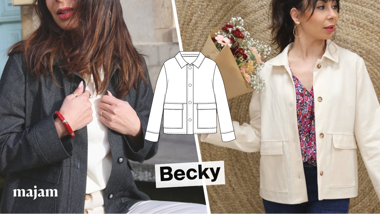 Coudre la veste BECKY | Tutoriel couture pas à pas | Patron Majam