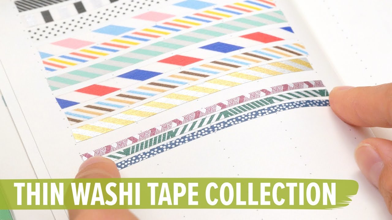 Thin Washi Tape Collection