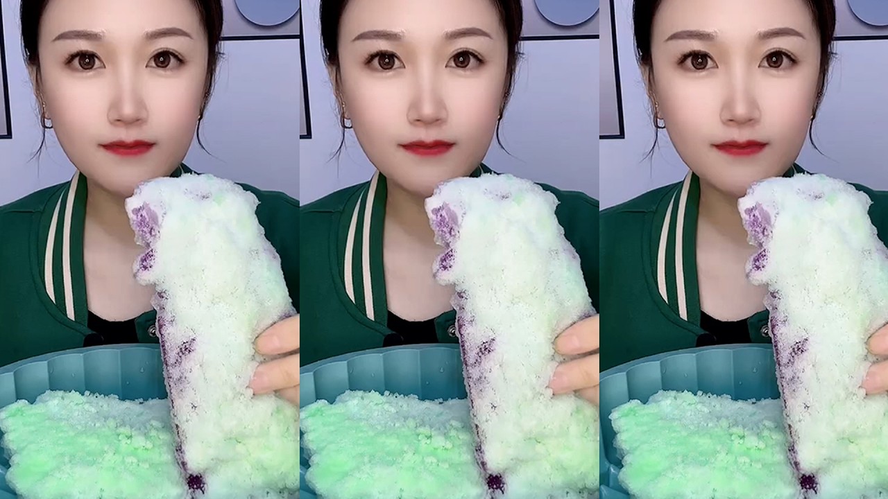 ASMR MUKBANG ICE EATING SOUNDS FROM THE FROZEN WATER