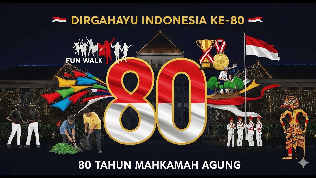 SEMARAK HUT Republik Indonesia & Mahkamah Agung RI Ke-80 di PA Lewoleba & PN Lembata
