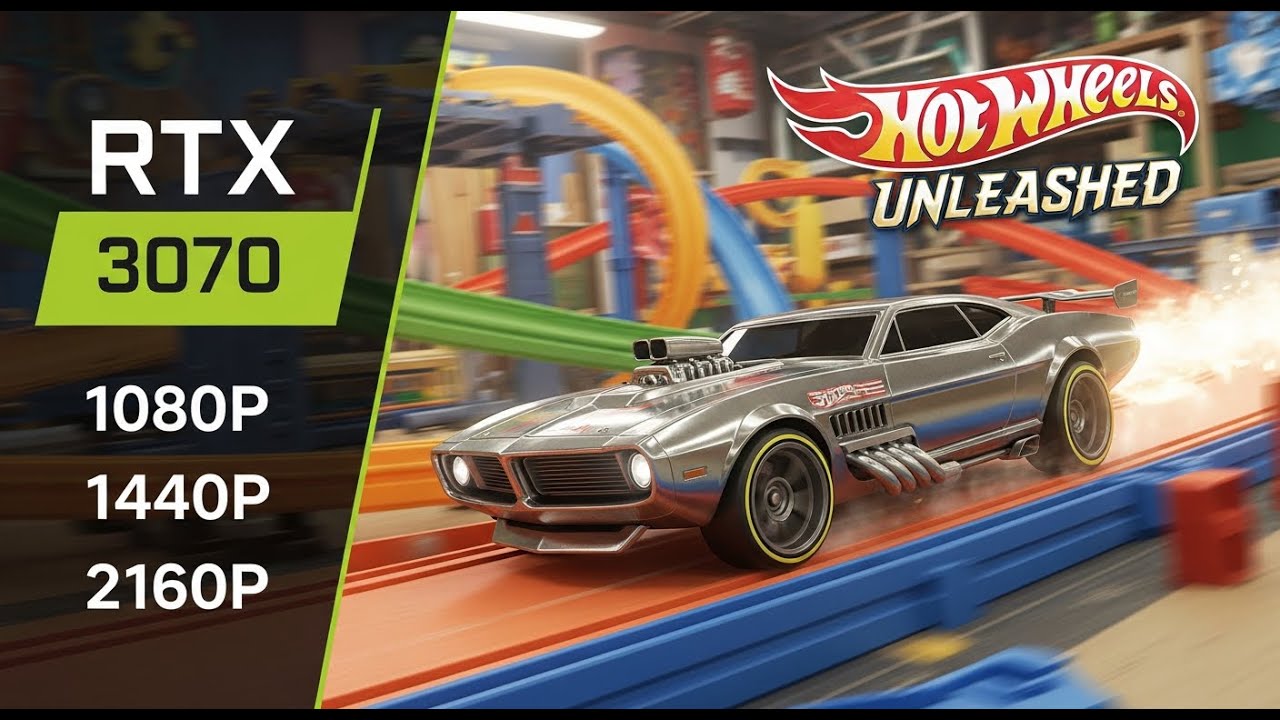 MSI GP66 | RTX 3070 | Hot Wheels Unleashed | Ultra | 1080P 1440P 2160P | Gameplay & FPS Test