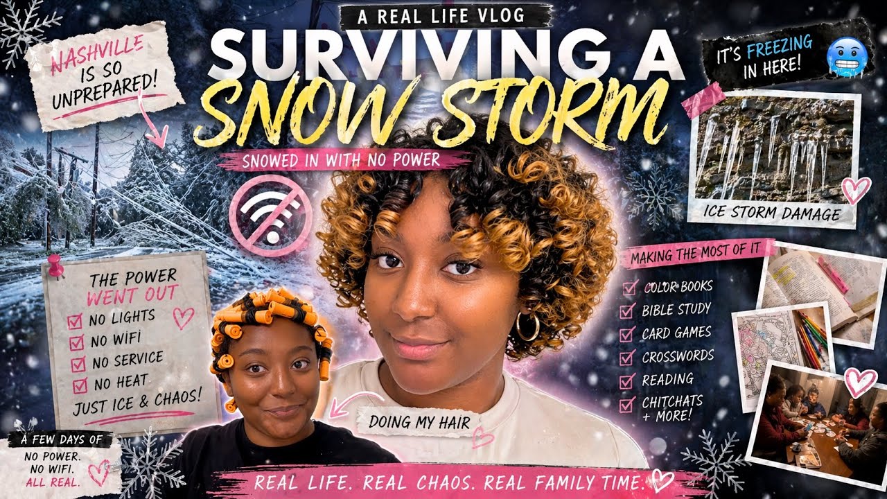 VLOG | Ice Storm hits Tennessee | Snowed In with NO POWER | Trees Falling | Nashville Winter Diaries