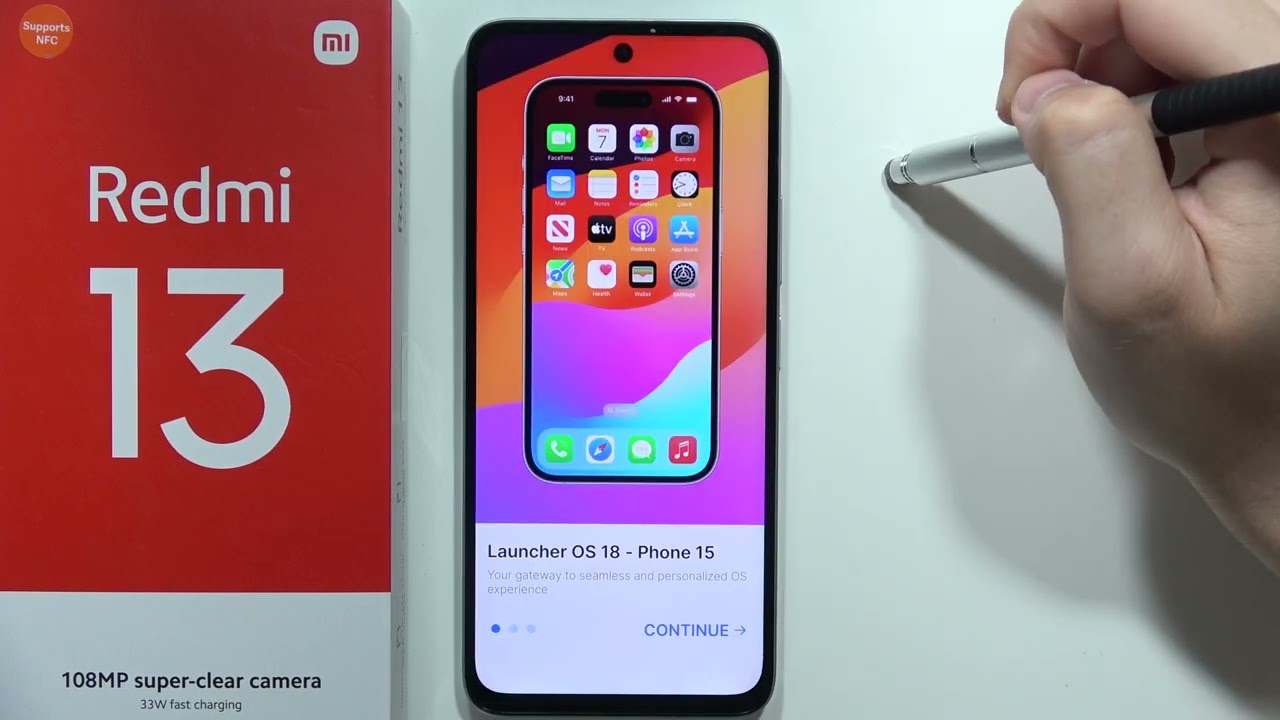 Redmi 13: Install iPhone Theme